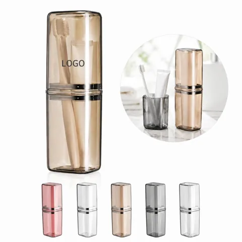 Detachable Travel Toothbrush Cup with Dustproof Lid