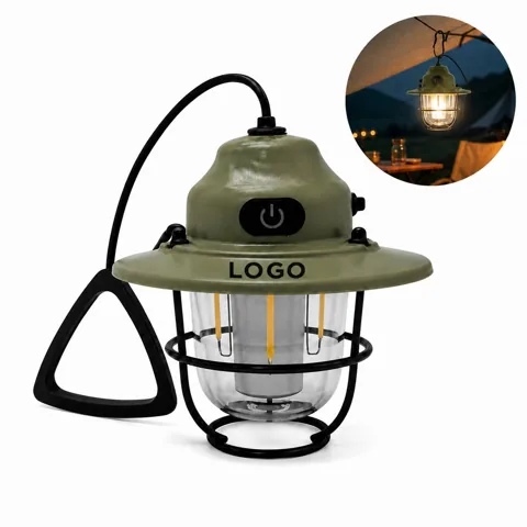 Rechargeable Vintage Lantern with Adjustable LED Light for Everyday Use
