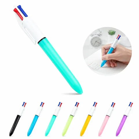 4-in-1 Retractable Ballpoint Pens with Black Blue Red Green 2