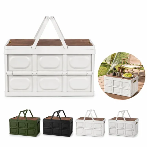 Foldable 30L Picnic Storage Bin with Handle 2
