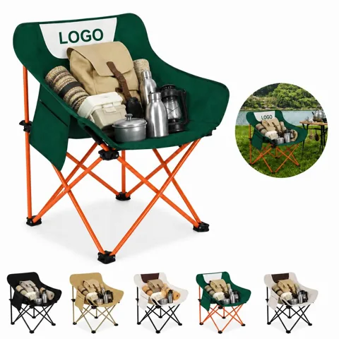 Portable High Back Folding Moon Chair for Outdoor Camping