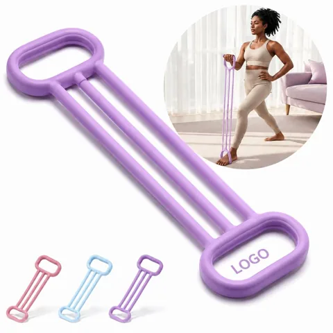 Triple-Strand Silicone Figure 8 Resistance Band for Everyday Use