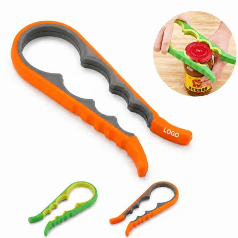 4-in-1 Adjustable Jar Opener with Non-Slip Grip