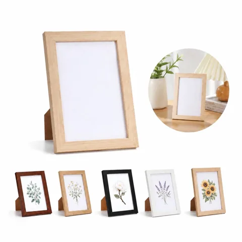 Solid Wood 4x6 Photo Frame for Wall Display, Natural Finish 2