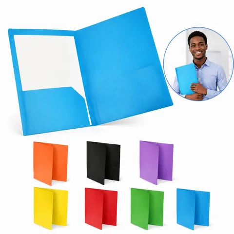 Plastic File Folder with 2 Pockets for Document Organization 2