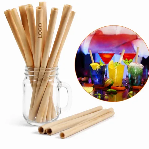 Eco-Friendly Natural Bamboo Straws Reusable for Smoothies &