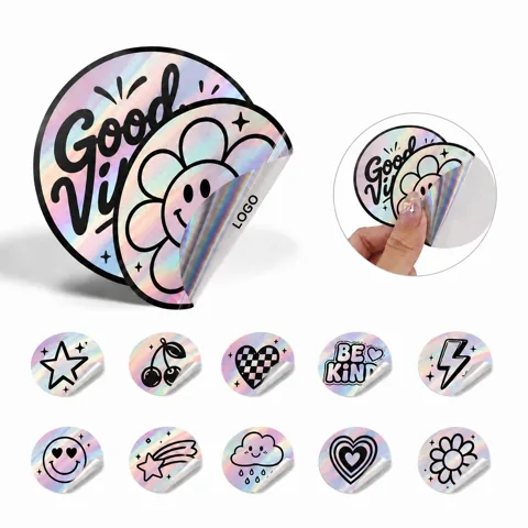 Custom Holographic Sticker Waterproof for Laptop, Bottle,