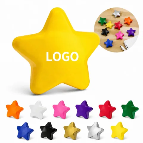 PU Foam Stress Relief Star Toy, Soft Squeeze Fidget for Everyday Use