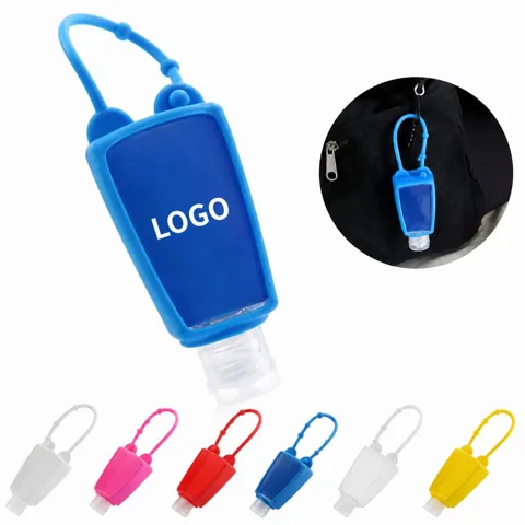 Refillable Silicone Hand Sanitizer Bottle with Liquid Level