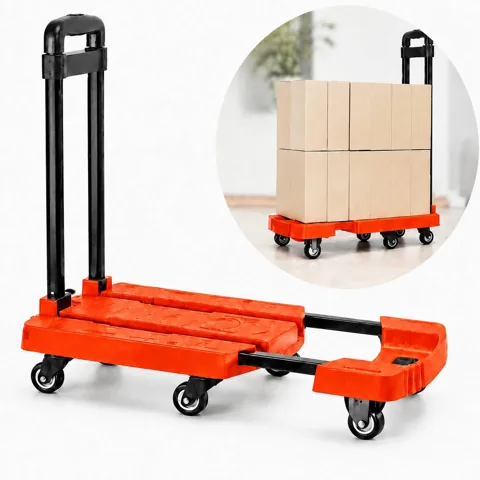 440 lb Folding Hand Truck Heavy Duty Steel Frame 2