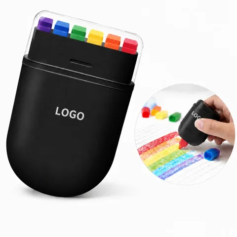 Rainbow Skin-Friendly Face Paint Crayons, 6 Colors, Easy