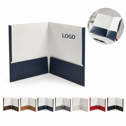 Customizable Presentation Folders with Interior Pockets