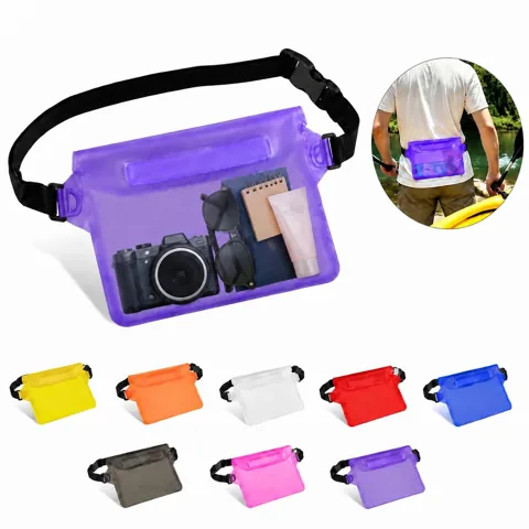 Triple-Seal Waterproof Waist Pack with Clear Front Phone 2