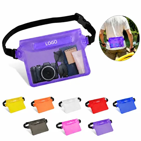 Triple-Seal Waterproof Waist Pack with Clear Front Phone