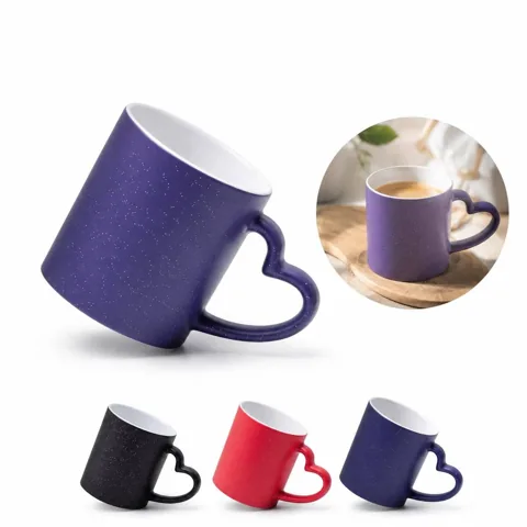 Color-Changing Ceramic Mug, Heat-Sensitive Sparkle Coffee 2