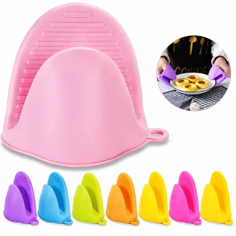 Heat-Resistant Silicone Oven Mitts with Non-Slip Grip 2