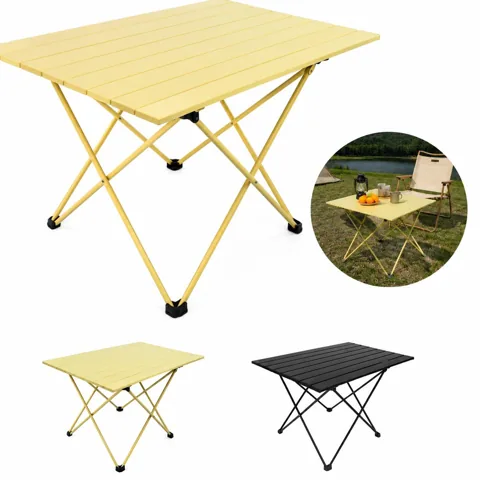 Roll-Up Outdoor Folding Table for Camping Picnic BBQ 2