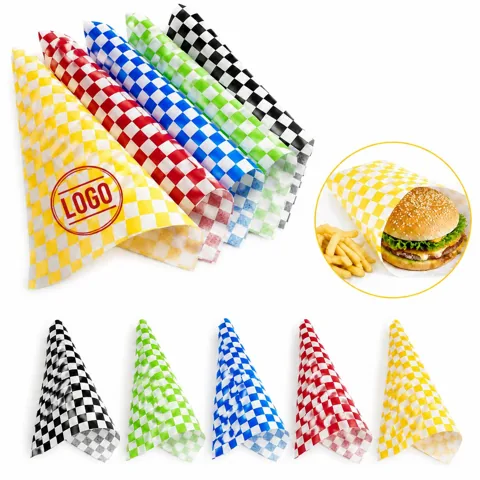 Custom Printed PE Coated Food Paper Oil-Proof Wrapping
