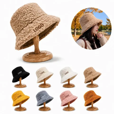 Cashmere Winter Bucket Hat for Cold Weather Warmth