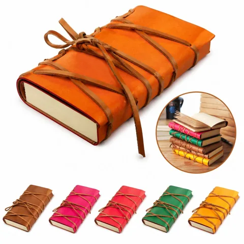 PU Leather Journal Notebook, Acid-Free Paper for Writing 2