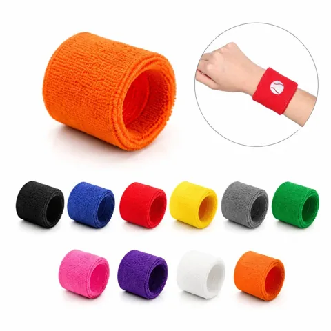 Quick-Dry Microfiber Sports Wristbands for Sweat Absorption 2
