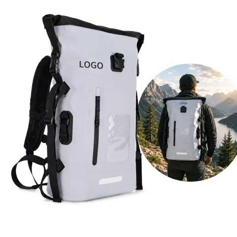 8.45 Gallon Waterproof Hiking Backpack with Padded Straps