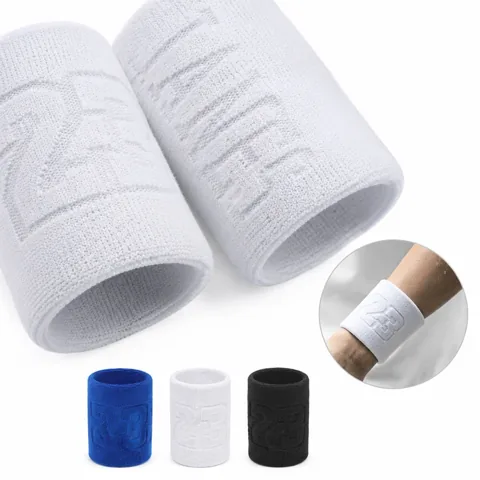 Breathable Cotton Wristband Sweat Absorbing Elastic Sports 2