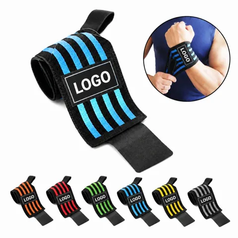 4-Stripe Wrap Wrist Strap for Keys & ID Cards
