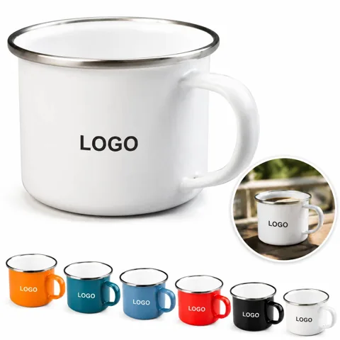 Durable Enamel Mug Cup for Coffee, Tea, Camping & Home