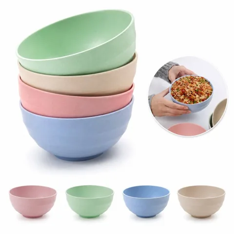 Eco-Friendly Reusable Wheat Straw Bowl for Everyday Dining 2