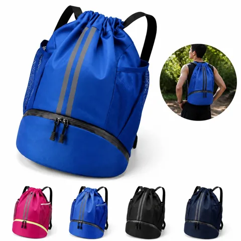Mesh Front Pocket Waterproof Drawstring Sportpack 2