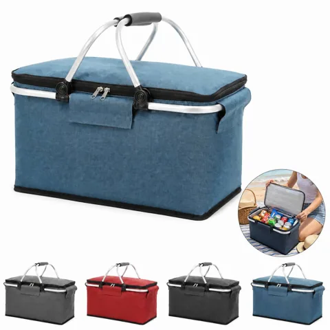 Large Folding Waterproof Picnic Basket with Carry Handle 2