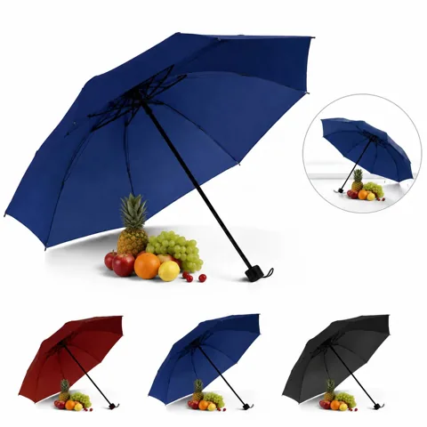 Windproof Travel Umbrella UV Protection Manual Folding for Everyday Use 2
