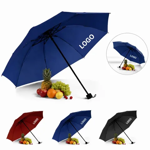 Windproof Travel Umbrella UV Protection Manual Folding for Everyday Use
