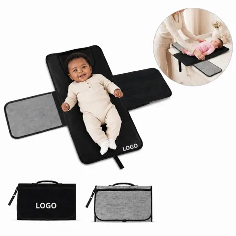 Waterproof Baby Changing Pad with Built-In Pillow