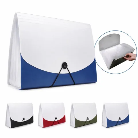 13-Pocket PP Accordion File Folder with Elastic Cord 2