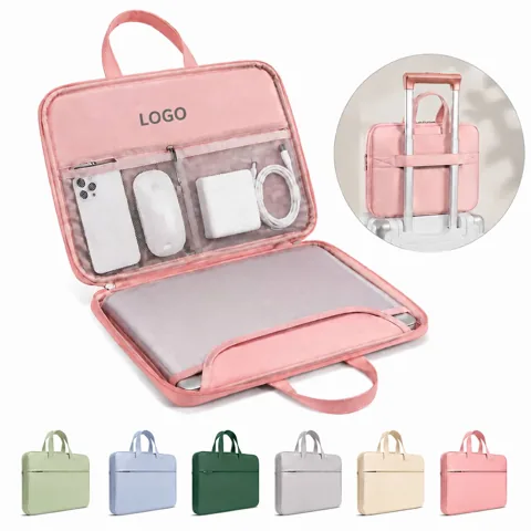 Waterproof PU Laptop Sleeve 15.6-inch Protective Carrying 1