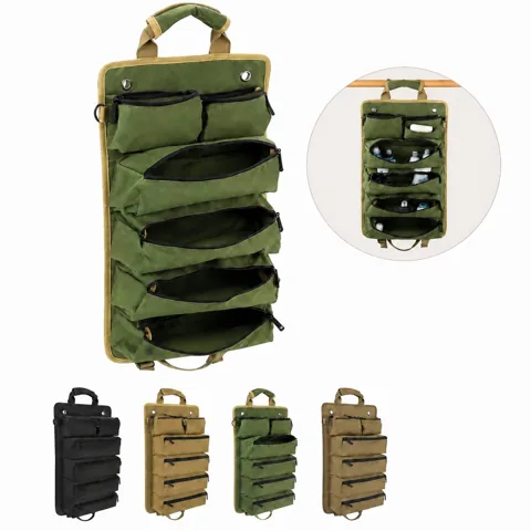 Oxford Roll-Up Tool Organizer Bag, Durable Fabric Storage 2