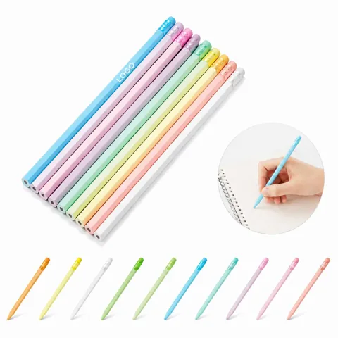 Eco-Friendly Triangular Colored Wooden Pencils for Drawing