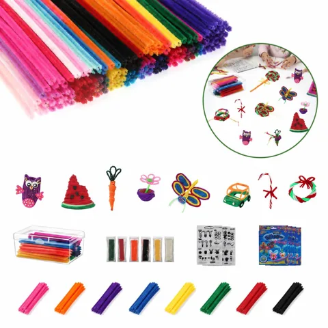 Kids DIY Art Wax Craft Sticks 100Pcs Non-Toxic Reusable 2