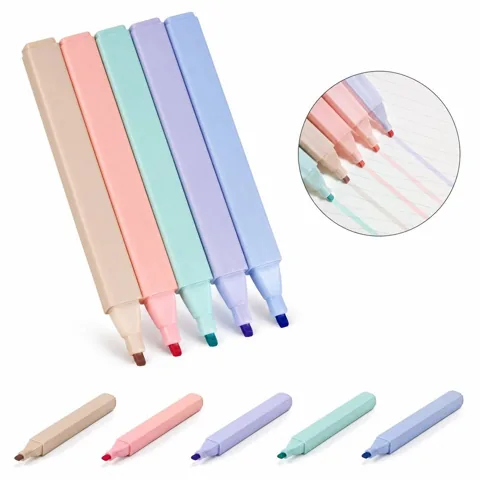 Soft Chisel Tip LED Light Highlighter Pen, Glow-in-Dark 2