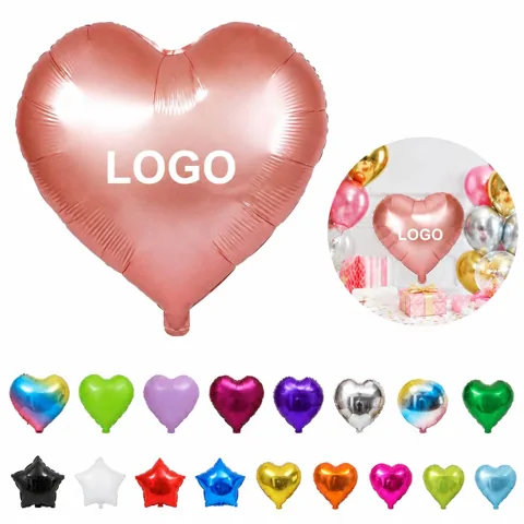 18 inch Metallic Foil Balloon for Party Decor, Self-Sealing