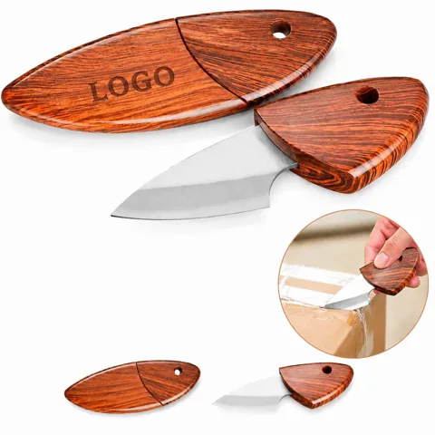 Premium Compact Camping Knife, Thick Stainless Steel Blade