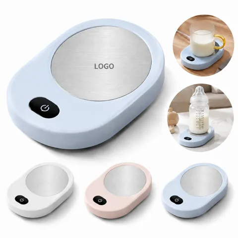 Smart Alloy Cup Warmer with Auto Shut-Off for Desk Use