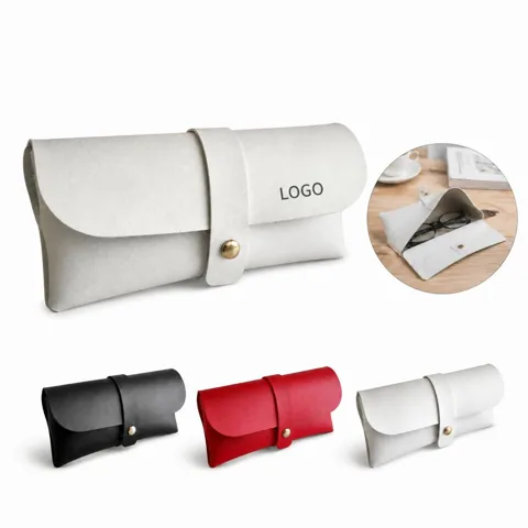 Waterproof PU Leather Glasses Case with Soft Lining
