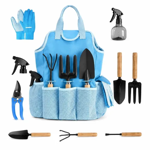 Rust-Resistant 9-Piece Garden Tool Set with Ergonomic 2