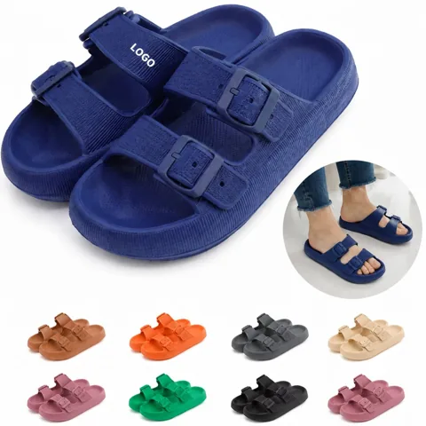 Adjustable Double-Buckle Sandals for Men Women,