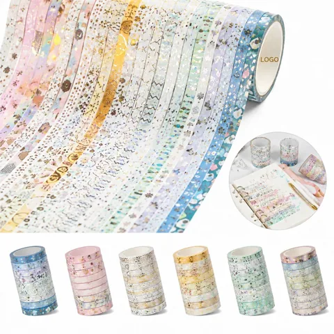 Repositionable Washi Tape, Writable Matte Decorative Craft