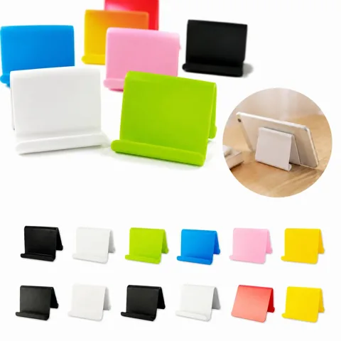 Solid Color Plastic Phone Stand with Non-Slip Base for Everyday Use 2