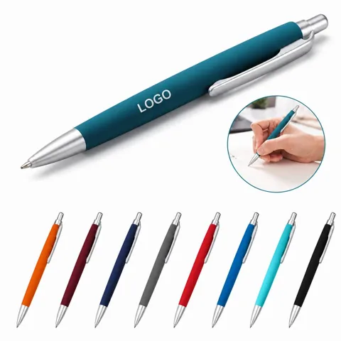 Comfort Grip Plastic Ballpoint Pen with Fine Point for Everyday Use